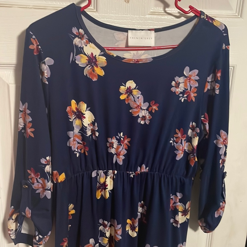 French Grey Jersey Dress